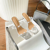 Prendas de abrigo de verano para mujer, tacones con remaches que no cansan los pies